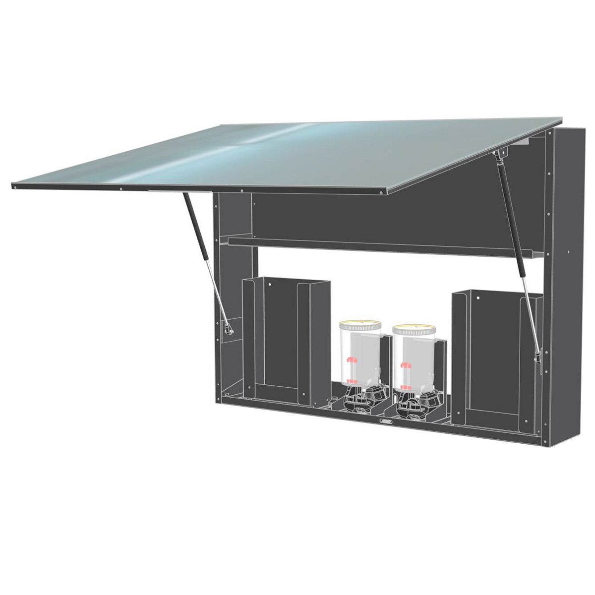 Dudley Industries Behind the Mirror Washroom Dispensers Modulo Range